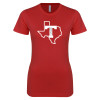 Thumbnail image for  Next Level Womens Red Boyfriend Tee