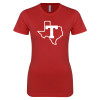 Thumbnail image for  Next Level Womens Red Boyfriend Tee