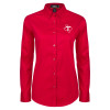 Thumbnail image for  Womens Red Twill Button Down Long Sleeve 