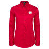 Thumbnail image for  Womens Red Twill Button Down Long Sleeve 