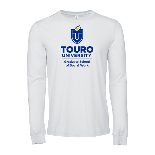  Bella + Canvas White Jersey Cotton Long Sleeve T Shirt - Touro University Graduate School of Social Work