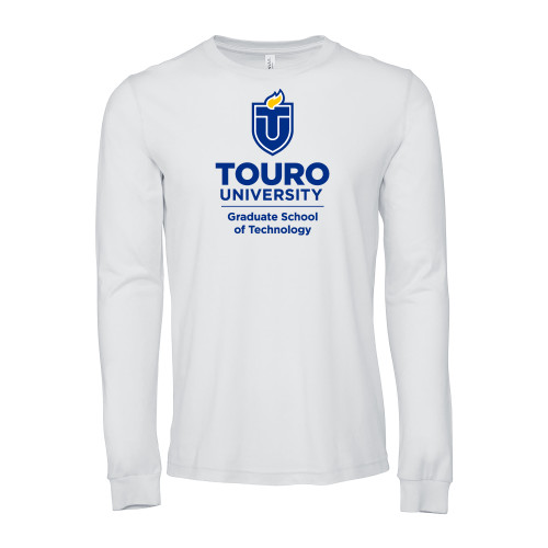 Bella + Canvas White Jersey Cotton Long Sleeve T Shirt - Touro University Graduate School of Technology