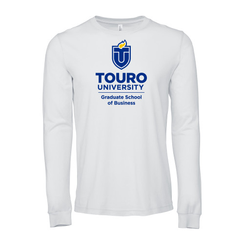  Bella + Canvas White Jersey Cotton Long Sleeve T Shirt - Touro University Graduate School of Business