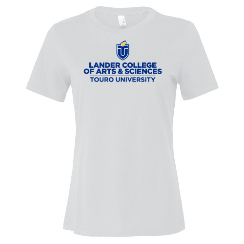  Bella + Canvas Womens White Relaxed Cotton T Shirt - Touro University Lander College of Arts and Sciences