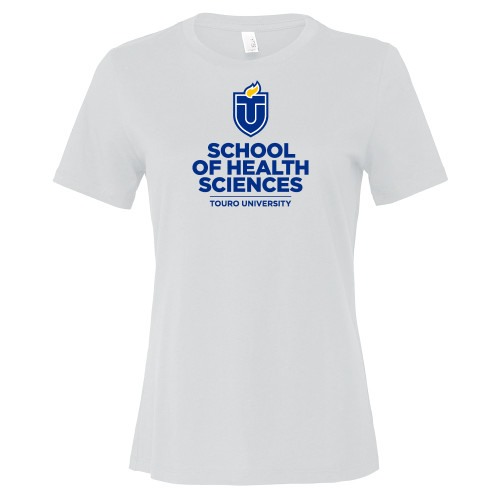  Bella + Canvas Womens White Relaxed Cotton T Shirt - Touro University School of Health Sciences