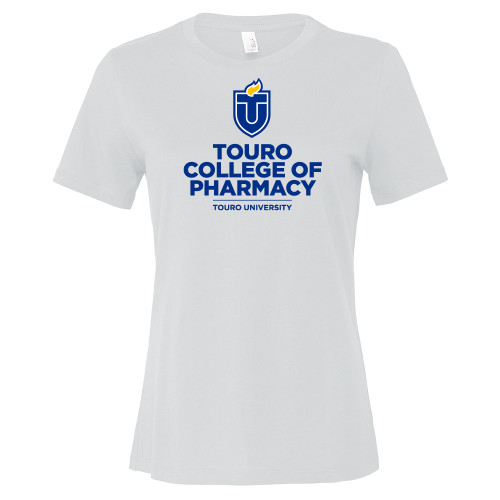  Bella + Canvas Womens White Relaxed Cotton T Shirt - Touro University Touro College of Pharmacy