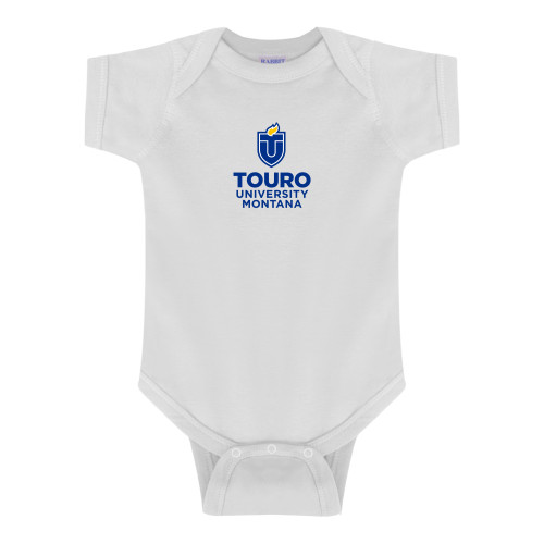  White Infant Onesie - Touro Montana Vertical