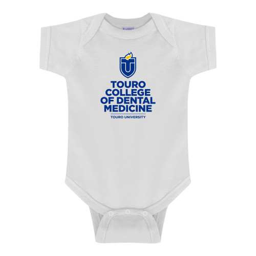  White Infant Onesie - College of Dental Medicine - Touro University