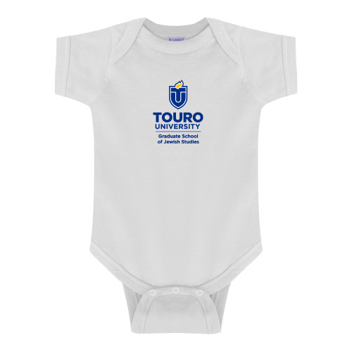  White Infant Onesie - Touro University Graduate School of Jewish Studies
