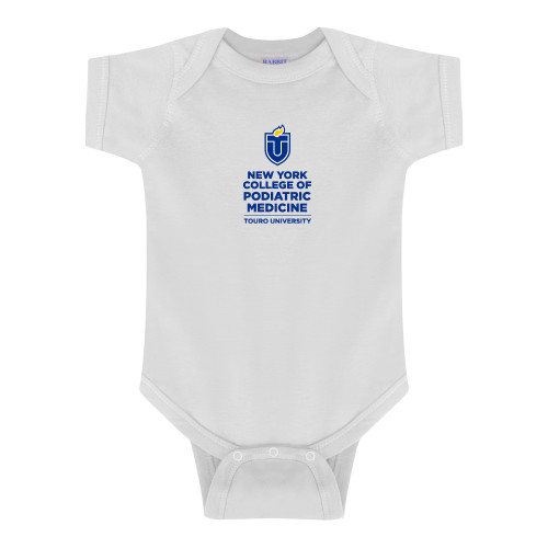  White Infant Onesie - Touro University College of Podiatric Medicine