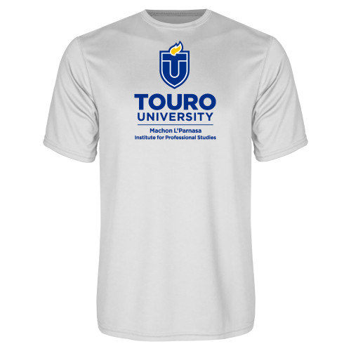  White Performance Tee - Machon LParnasa - Touro University