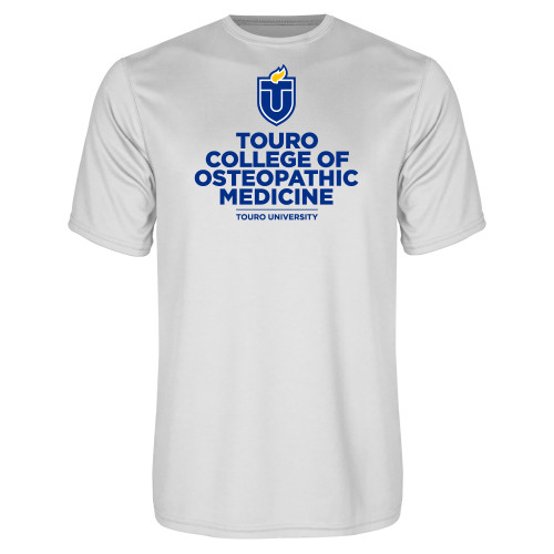  White Performance Tee - Touro University Touro College of Osteopathic Medicine