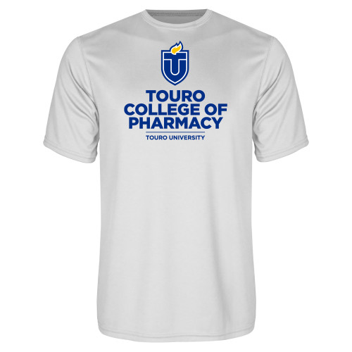  White Performance Tee - Touro University Touro College of Pharmacy