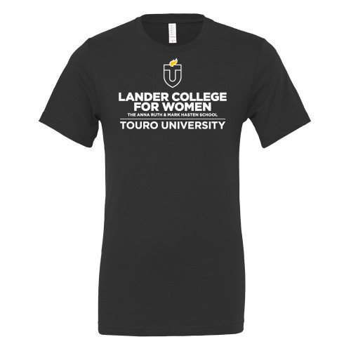  Bella + Canvas Black Jersey Cotton T Shirt - Touro University Lander College for Women