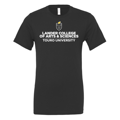 Bella + Canvas Black Jersey Cotton T Shirt - Touro University Lander College of Arts and Sciences