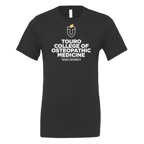  Bella + Canvas Black Jersey Cotton T Shirt - Touro University Touro College of Osteopathic Medicine