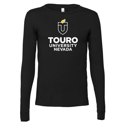  Bella + Canvas Black Jersey Cotton Long Sleeve T Shirt - Touro University Nevada