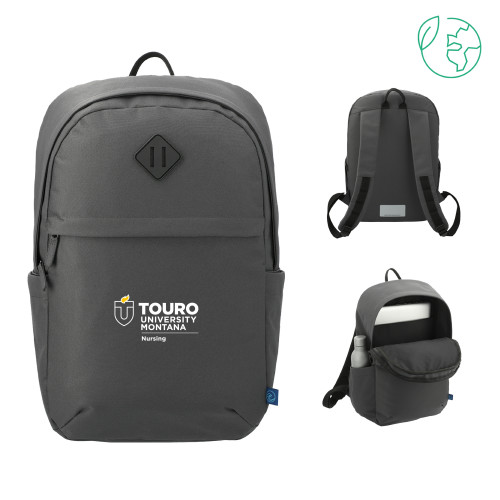  Repreve Charcoal Ocean Commuter Computer Backpack - Touro Montana Nursing Vertical