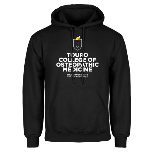  Black Fleece Hoodie - Touro College Osteopathic Medicine Montana Vertical
