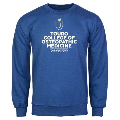  Royal Fleece Crew - Touro College Osteopathic Medicine Montana Vertical