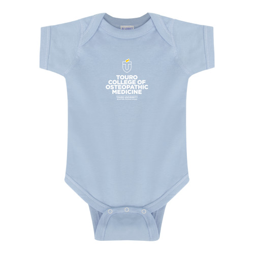  Light Blue Infant Onesie - Touro College Osteopathic Medicine Montana Vertical