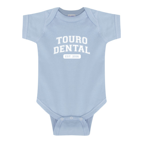  Light Blue Infant Onesie - Touro Dental Collegiate Arched Est Date