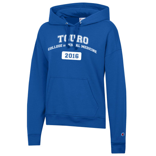  Champion Womens Royal Powerblend Pullover Hood - Touro College of Dental Medicine 2016