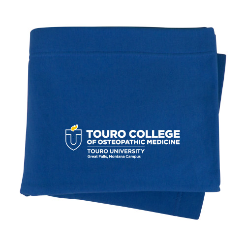  Royal Sweatshirt Blanket - Touro College Osteopathic Medicine Montana Horizontal