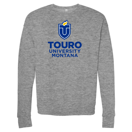  Bella + Canvas Heather Grey Fleece Crew - Touro Montana Vertical