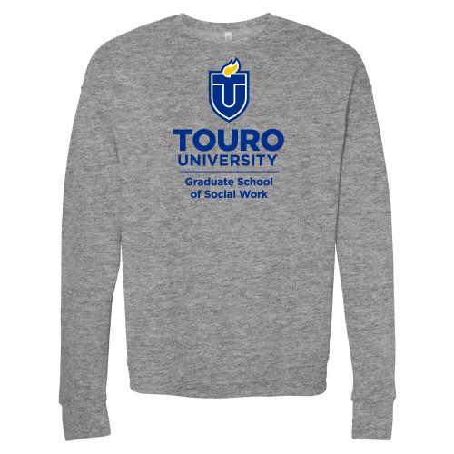  Bella + Canvas Heather Grey Fleece Crew - Touro University Graduate School of Social Work