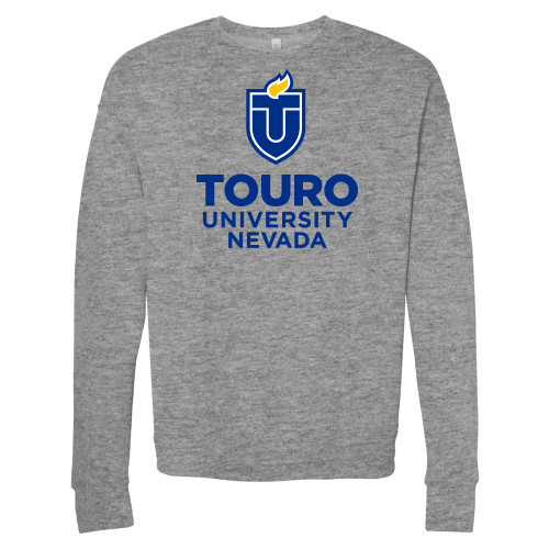  Bella + Canvas Heather Grey Fleece Crew - Touro University Nevada