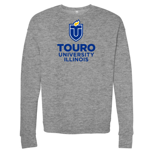  Bella + Canvas Heather Grey Fleece Crew - Illinois - Touro University