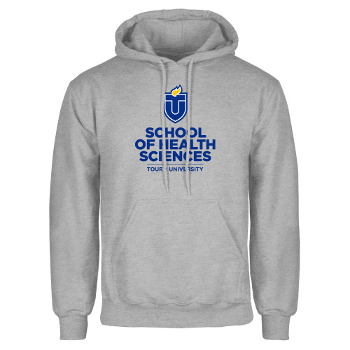  Grey Fleece Hoodie - Touro University School of Health Sciences
