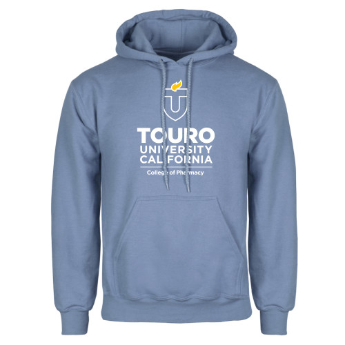  Light Blue Fleece Hoodie - Touro California College of Pharmacy Vertical