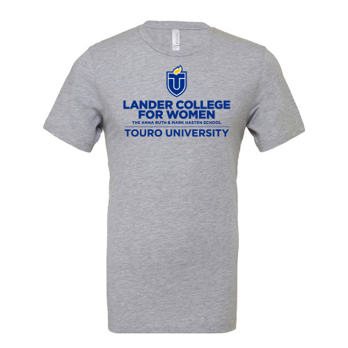  Bella + Canvas Heather Grey CVC T Shirt - Touro University Lander College for Women
