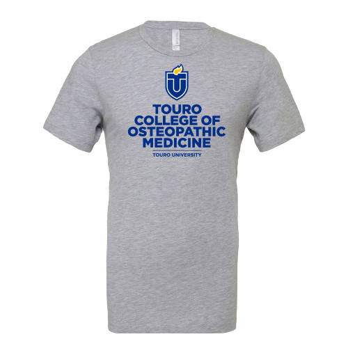  Bella + Canvas Heather Grey CVC T Shirt - Touro University Touro College of Osteopathic Medicine