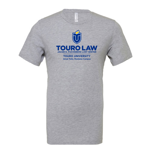  Bella + Canvas Heather Grey CVC T Shirt - Touro Law Montana Vertical