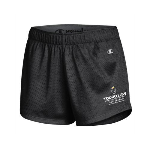  Champion Womens Black Mesh Short - Touro Law Montana Vertical