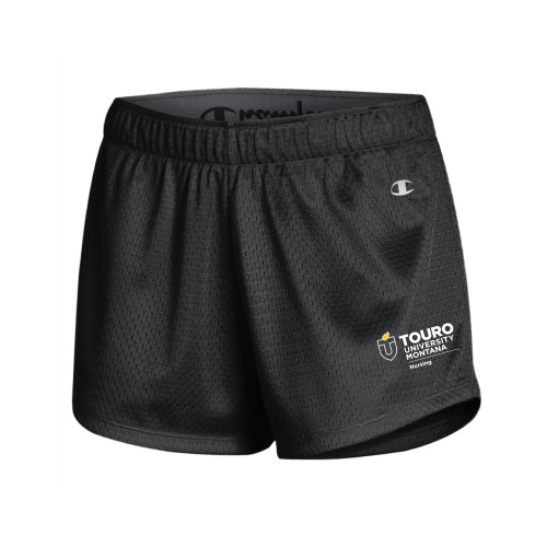  Champion Womens Black Mesh Short - Touro Montana Nursing Vertical