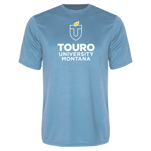 Light Blue Performance Tee - Touro Montana Vertical