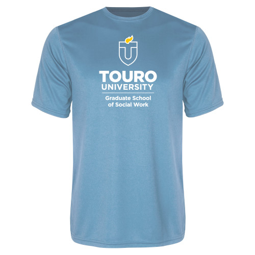  Light Blue Performance Tee - Touro University Graduate School of Social Work