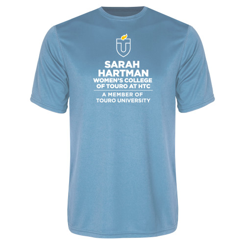  Light Blue Performance Tee - Touro University Hebrew Theological College