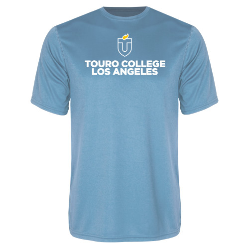  Light Blue Performance Tee - Touro College Los Angeles - Touro University