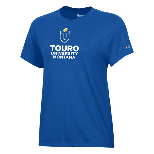 Champion Womens Royal Core Short Sleeve Tee - Touro Montana Vertical