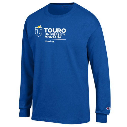  Champion Royal Long Sleeve T Shirt - Touro Montana Nursing Vertical