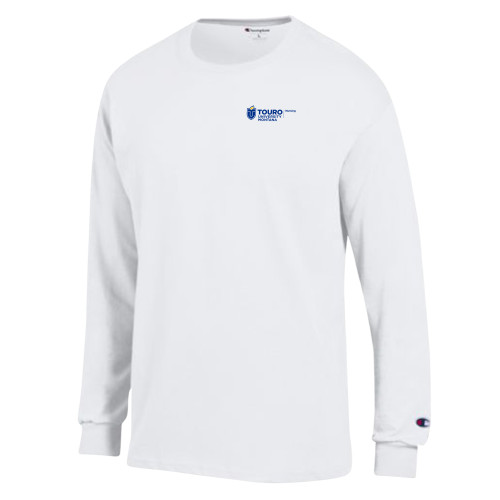  Champion White Long Sleeve T Shirt - Touro Montana Nursing Horizontal