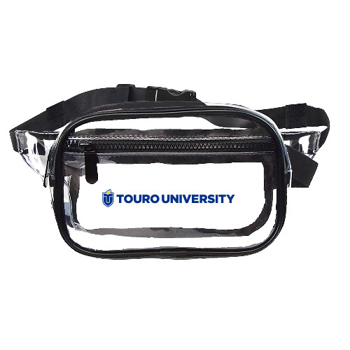 Clear Fanny Pack - Touro University Horizontal