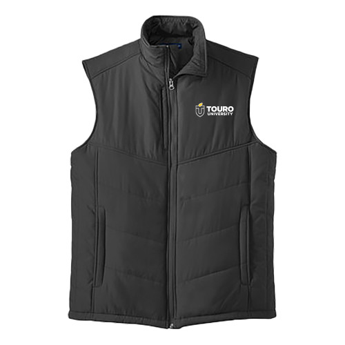  Black Puffer Vest - Touro University Horizontal