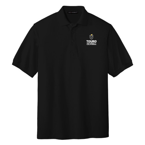  Black Silk Touch Polo - Touro University CA Stacked
