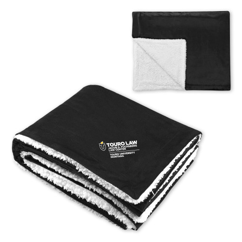  Super Soft Luxurious Black Sherpa Throw Blanket - Touro Law - Touro Montana